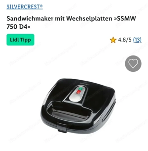 Silver Crest Sandwichmaker