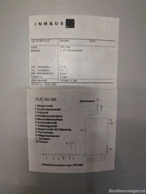 Boiler 300 Liter Bild 2