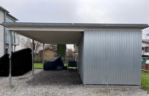 Carport mit Fahrradraum