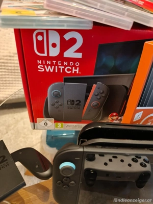 Nintendo Switch 2 Konsole Schwartz+ Spiele  Bild 2