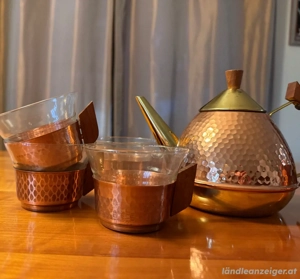 Teeservice aus Kupfer Bild 3