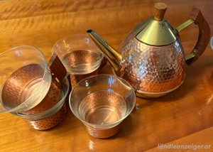 Teeservice aus Kupfer Bild 2