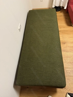 Einzelbett mit Holzrahmen Bild 3