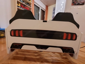 Autobett Rider 500 weiß mit Türen, LED Beleuchtung und Soundeffekt Bild 4