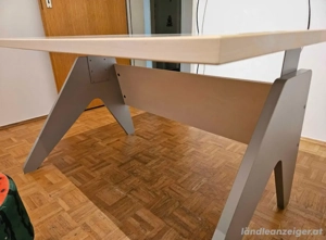 Schreibtisch massives Holz Bild 2