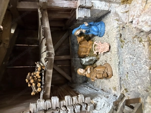 Weihnachtskrippe incl Figuren 40x60 cm 