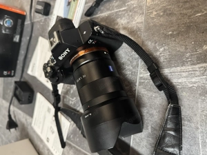 ovp SONY a7r kamera dslr spiegelreflex body m 3 orig. Akkus und zubehör optional zeiss 55mm f1.8  Bild 9
