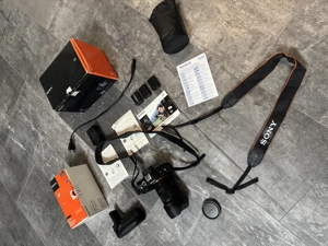 ovp SONY a7r kamera dslr spiegelreflex body m 3 orig. Akkus und zubehör optional zeiss 55mm f1.8  Bild 10