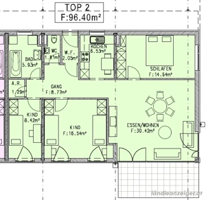 4,5-Zimmer-Gartenwohnung (96,4 m )   ab sofort verfügbar in Wolfurt Bild 5