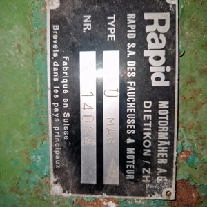 Einachser Motormäher Rapid Bild 3