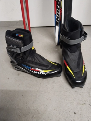 SALOMON Skate Langlaufset Langlaufski   Ski, Stöcke, Bindung & Schuhe NEUWERTIG  Bild 4