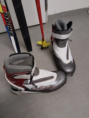 SALOMON Skate Langlaufset Langlaufski   Ski, Stöcke, Bindung & Schuhe NEUWERTIG  Bild 3
