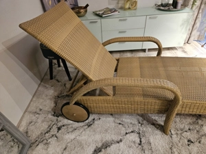 Rattan Gartenliege zu verkaufen Bild 3