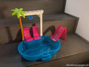 Barbie Swimmingpool mit Rutsche  Bild 2