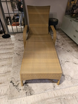 Rattan Gartenliege zu verkaufen