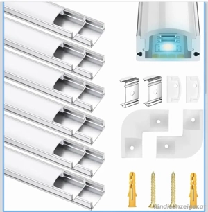 Aluminium Profile für LED Strips 10x1m