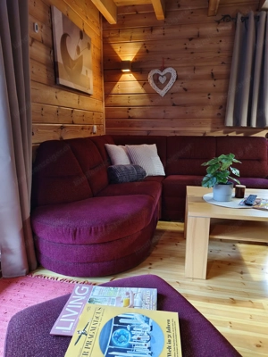 Eckcouch, weinrot, gut erhalten Bild 5