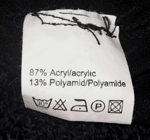 schwarzer 2-lagiger Lochpullover Gr. 40 mit Kapuze Bild 2