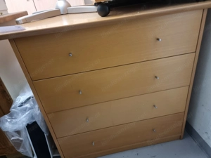 Kommode mit vier Schubladen, Buche Bild 5