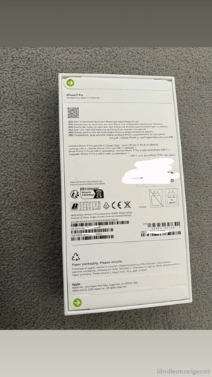 Iphone 17 Pro - Tiefblau, 256GB neu & ungeöffnet Bild 2