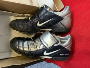 Fußballschuhe NIKE, Gr. 45   UK 10 Herren, blau-silber, wenig genutzt