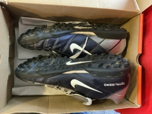 Fußballschuhe NIKE, Gr. 45   UK 10 Herren, blau-silber, wenig genutzt Bild 4