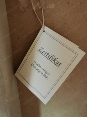 Unikatgemälde, hochwertig, in verschiedenen Blautönen Bild 4