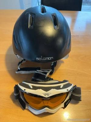 Skihelm mit Skibrille Bild 2