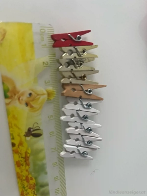 kleine Klammern zur Deko verschiedene Farben Bild 3