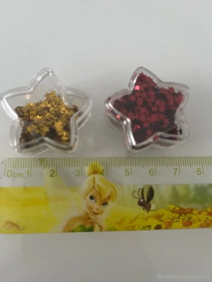 basteln Dekosterne klein rot goldfarbig