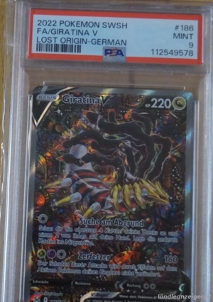 2022 Pokemon Giratina V Alt Art deutsch Verlorener Ursprung PSA 9 Bild 4