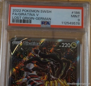 2022 Pokemon Giratina V Alt Art deutsch Verlorener Ursprung PSA 9