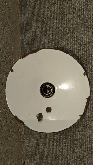 Lampenschirm Emaille "Astral Austrian made" mit Fassung E27  Bild 2