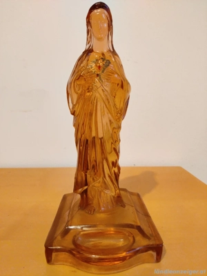Vintage Madonna-Figur aus Glas
