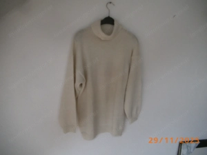 DAMENROLLKRAGENPULLOVER Mischgewebe GR 42 M Elfenbein Zustand Sehr gut "Sekond Hand"