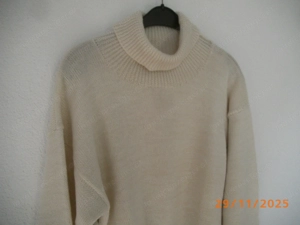DAMENROLLKRAGENPULLOVER Mischgewebe GR 42 M Elfenbein Zustand Sehr gut "Sekond Hand" Bild 5
