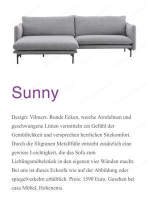 Gemütliches Ecksofa "Sunny" von Casa Möbel Bild 5