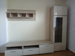 Moderne Wohnwand - Glasvitrine, Sideboard & Hängeregal - guter Zustand