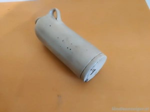 Antike Steingutflasche mit Henkel Bild 3