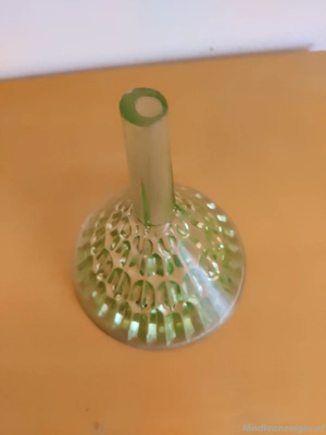 Antiker gerippter Glas-Trichter Bild 2