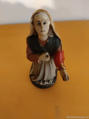 Gipsfiguren - Engel und Frau (Vintage) Bild 4