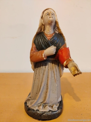 Gipsfiguren - Engel und Frau (Vintage) Bild 5