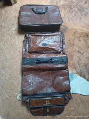 Echtlederkoffer & Kleidersack 
