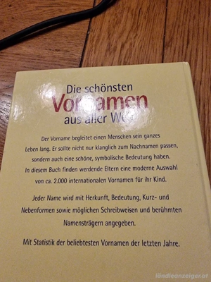 Vornamen Buch  Bild 2