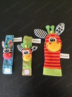 Spielhanschuh, Rassel, Rasselsocken 4 Stück Bild 2