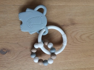 Nattou Silikon-Rassel Elefant, Beißring