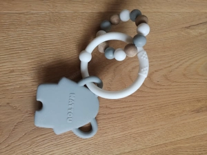 Nattou Silikon-Rassel Elefant, Beißring Bild 2