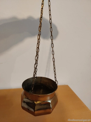 Vintage Messing-Pflanzentopf Bild 4