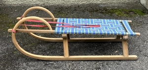 Rodel aus Holz Zweisitzer 