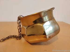 Vintage Messing-Pflanzentopf Bild 2